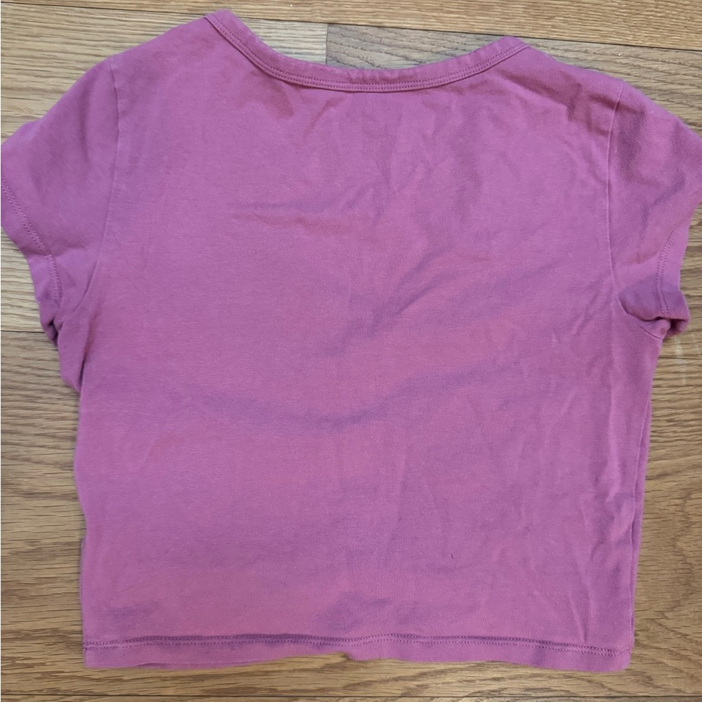 American Eagle cinched v-neck crop top in size small